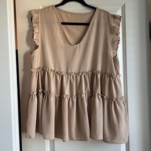 Shein Nude Dress Top